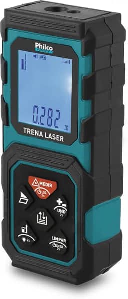 Trena a Laser Philco 40m com 3 unidades de medida PTL01