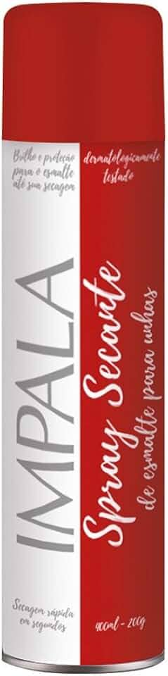 Impala Cosmeticos Spray Desodorante Secante De Esmalte Para Unhas 400 Ml/200 G Incolor