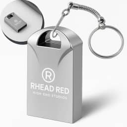 Mini Pen Drive Mini Chaveiro de Metal Rápido Ideal Para Armazenar Arquivos Fotos Musicas e Videos Metálico 64gb Resistente Ultra Rápido Cor Linha Premium (64, GB)