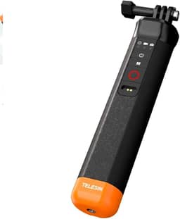 Floating Hand Grip com Controle Remoto para GoPro Hero 13 12 11 10 9 8, Bastão Flutuante Ergonômico para Mergulho, Natação e Ação. Acessório Essencial para Filmagens Aquáticas