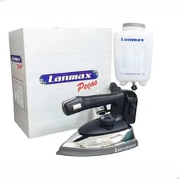LANMAX, L-ES-94A (220V), Ferro Lanmax Passar Roupas A Vapor Industrial, 1000 Watts, Preto e Prateado