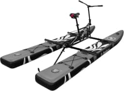 Bicicleta aquática SUP para bicicletas aquáticas infláveis ​​Pedal Boat Waterbike Caiaque de pesca inflável para adultos Caiaque inflável para pesca 200kg, cinza