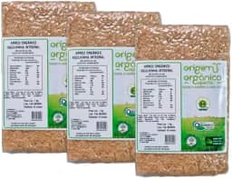 Kit 3X: Arroz Agulhinha Longo Integral Vácuo Origem Orgânica 1kg