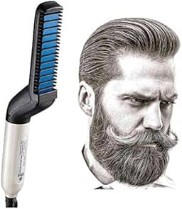 Pente Elétrico Chapinha Prancha Modela Alisa Barba E Cabelo
