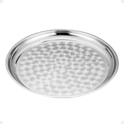Forma Assadeira Redonda de Aço Inoxidável para Pizza 36cm Ideal para Assar Pizzas Caseiras Com Excelente Qualidade Resistente e Durável
