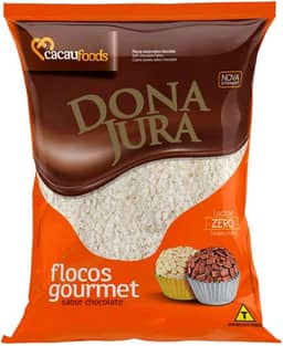 Flocos Gourmet Sabor Chocolate Branco Dona Jura 500Gr - Cacau Foods