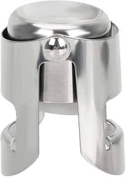 Tampa a Vácuo em Inox para Garrafa de Vinho e Champagne Rolha Reutilizável com Vedação Hermética