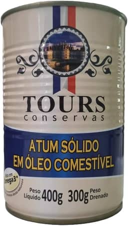 Atum Sólido em Óleo Tours 400g