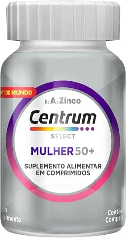 Centrum Select Mulher 50 mais Multivitamínico De A a Zinco, Suplemento Alimentar, 60 comprimidos