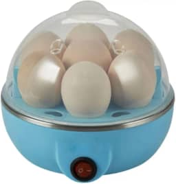 Cozedor Elétrico de Ovos 220 V - Panela a Vapor para Cozimento Rápido e Saudável (Azul)