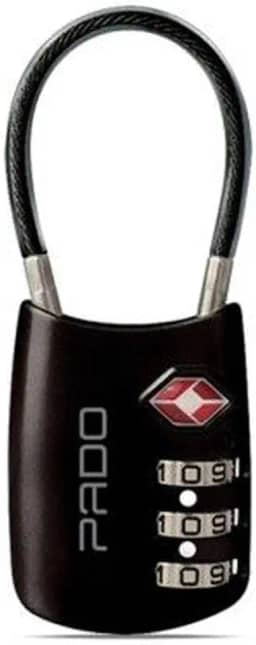 Cadeado Segredo Executive 3 segredos Haste Flexivel Preta - 01 Unidade, Pado, 52018284, Multicor