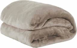 Cobertor Casal Manta Microfibra Fleece 01 Peça Caqui
