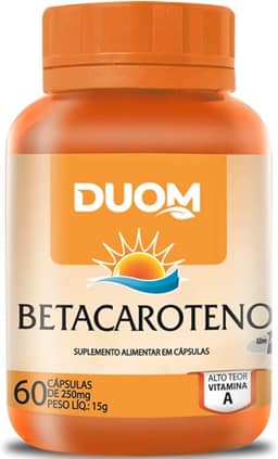 Betacaroteno 60cps de 250mg Duom