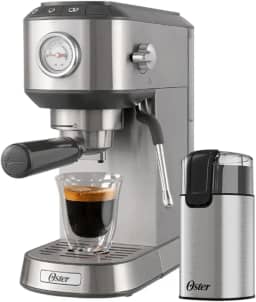 Oster Kit Cafeteira Espresso Compacta e Moedor de Café Elétrico Oster - 220V