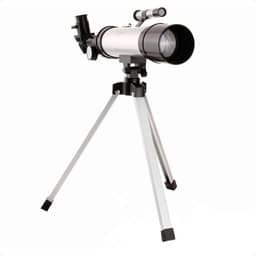 Telescópio Astronômico Refrator F36050 Abertura 50mm para Iniciantes em Observação Lunar e Celeste com Tripé