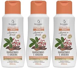Kit 3 Sabonete Líquido Íntimo Barbatimão E Aroeira 200Ml