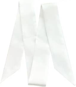 Bolsas de cachecol para mulheres, bolsas, cachecóis, banda, cabelo, pescoço, cachecóis, presentes modernos, 4 x 100 cm, Branco