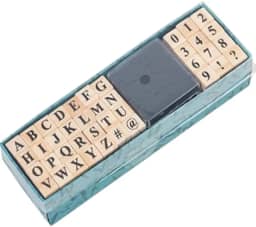 40 peças de carimbos pequenos de borracha de madeira, letras, símbolos, números do alfabeto, para cartões de artesanato, álbum de fotos, álbum de recortes (fonte C)