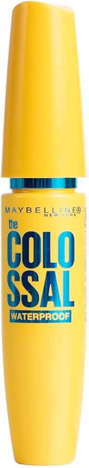 Maybelline NY The Colossal Volum' Express, Máscara de Cílios À Prova d'Água, 9x mais Volume por até 24h, Fórmula de Colágeno e Definição Intensa, Não Empelota, Cor Preto, 8ml