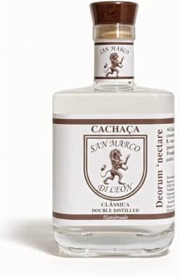 CACHAÇA CLÁSSICA SAN MARCO DI LEON - DESTILAÇÃO DUPLA - ARTESANAL - SABOR SUAVE - 700 ml 40% vol.