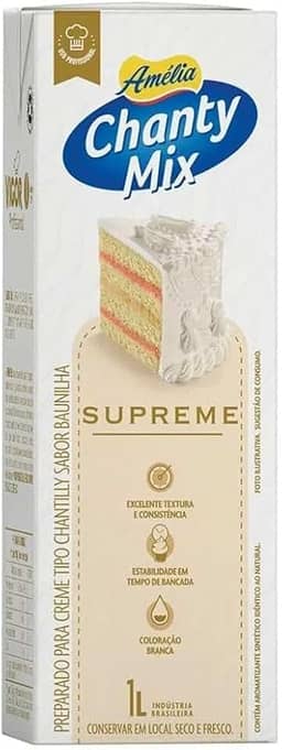 Preparo Para Chantilly Mix Supreme 1L Amélia