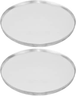 KIT COM 2 FORMAS ASSADEIRA DE PIZZA 35CM ALUMÍNIO