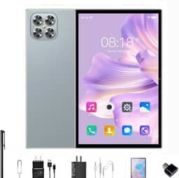 Tablet K11 12 GB de RAM + 512 GB de ROM, tela imersiva de 10,1 polegadas, 16 MP + 32 MP, 5G, Wi-Fi, Bluetooth, Android 13 (Cinza)