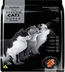 Ração Three Cats Super Premium Castrado Salmão 3kg