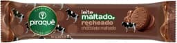 Biscoito Leite Maltado Recheio Chocolate Maltado Piraquê Pacote 85g