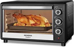 Forno Elétrico 42L Family II, Mondial, Preto/Inox, 1600W, 127V - FRN-42-B