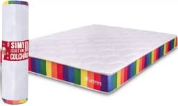 Colchão Queen Vácuo Dupla Face Max Flowing 158x198cm BF Colchões