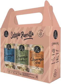Kit Seleção Parrilla BR Spices 980G com 3 Sais Para Churrasco