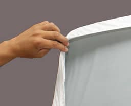 Senior Care Lençol Protetor Com Elástico Geriátrico Pne Pvc Siliconizado Casal 1 90 X 1 40M (Branco)