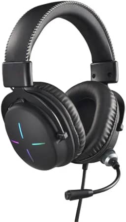 Headset Gamer Nitro NHW200 Gen 2 desing over-ear RGB com Microfone omnidirecional