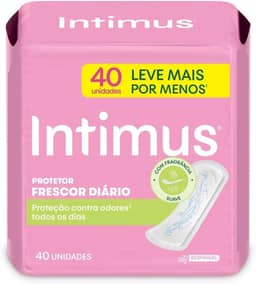 Intimus Days 202304 - Protetor Diário com Perfume, 40 unidades - Leve 40 Pague 30, Branco