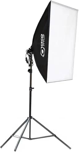 Kit Softbox Fotográfico 50x70cm com Tripé Ajustável 2m – Iluminação Contínua Profissional para Estúdio, Fotografia, Vídeo, YouTube, Lives e Maquiagem