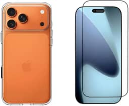 Kit Capinha + Pélicula Premium Case Anti Schok Slim Para iPhone Capa trânsparente (iPhone XR) Linha Luxo (Toda Linha Apple Iphone 11/12/13/14/15/16 Pro/Pro Max). (iPhone XR)