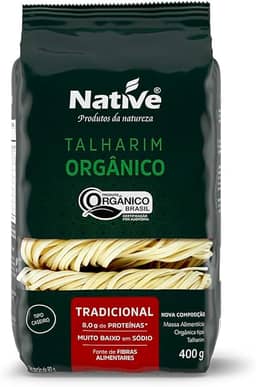 Talharim Orgânico Tradicional Native, 400 g