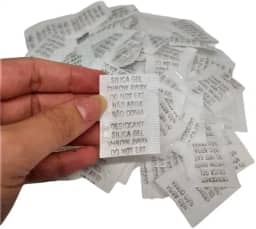 Silica gel sache pacote com 100 dessecante antimofo desumidificador
