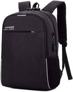 Mochila com cadeado Anti Furto Roubo Notebook com Cabo Usb Cadeado e Senha (PRETA)