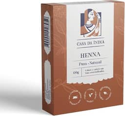 Henna pura indiana para cabelos