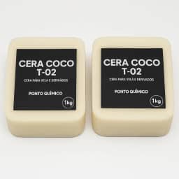 Cera de Coco para Velas 2kg – 100% Vegetal T-02 Ponto Química – Alta Performance, Ideal para Velas Artesanais e Aromáticas