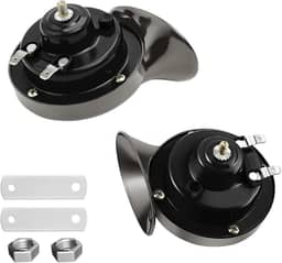 Royal Sun 2 buzinas de trem 300DB super alto 12 V à prova d'água, buzina dupla caracol elétrico para carro, motocicleta, caminhão, bicicleta, barco, carro