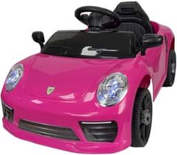 Zippy Toys Carro Elétrico Compact com Controle Remoto 6V, Rosa
