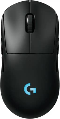 Mouse Gamer Sem Fio Logitech G PRO 2 LIGHTSPEED para Destros ou Canhotos, 4 Botões Programáveis e Removíveis, Sensor Hero 2 44K DPI, Carregamento USB-C, PC/Mac - Preto