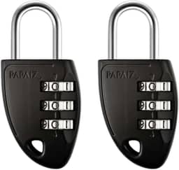 KIT COM 2 PAPAIZ CADEADO COM SEGREDO CS23 30MM ZAMAC PRETO