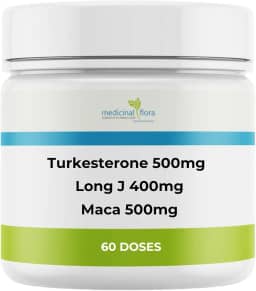 Maca Peruana 500mg + Turkesterone 500mg + Long J - 60 Doses