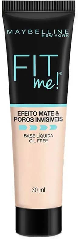 Maybelline NY Base Líquida com Controle de Oleosidade Fit Me Matte FPS 22 Cor 110 (Antiga N70), 30ml