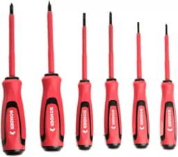 Jogo Chave Isolada 1000V Eletricista NR10 Fenda Philips 6Pçs