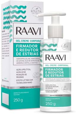Raavi Gel Creme Firmador Redutor De Medidas E Estrias Fittie L 250G